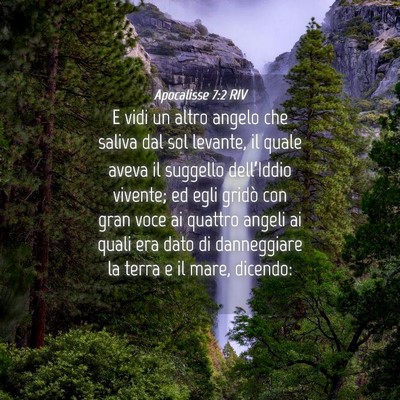 Picture 04 - Apocalisse 7:2 RIV - E vidi un altro angelo che saliva dal sol - Bible Verse Picture