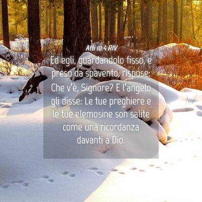 Picture 04 - Atti 10:4 RIV - Ed egli, guardandolo fisso, e preso da spavento, - Bible Verse Picture