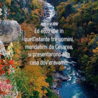 Picture 04 - Atti 11:11 RIV - Ed ecco che in quell’istante tre uomini, - Bible Verse Picture