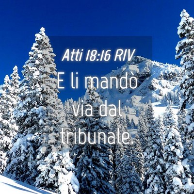 Picture 04 - Atti 18:16 RIV - E li mandò via dal - Bible Verse Picture