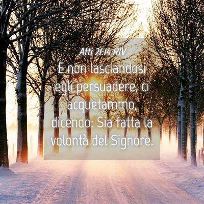 Picture 04 - Atti 21:14 RIV - E non lasciandosi egli persuadere, ci acquetammo, - Bible Verse Picture