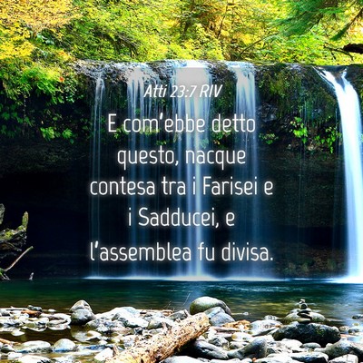 Picture 04 - Atti 23:7 RIV - E com’ebbe detto questo, nacque contesa tra i - Bible Verse Picture