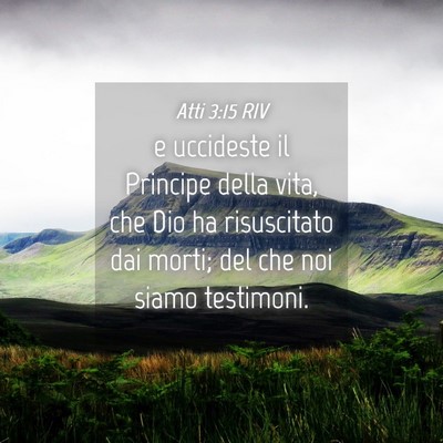 Picture 04 - Atti 3:15 RIV - e uccideste il Principe della vita, che Dio ha - Bible Verse Picture