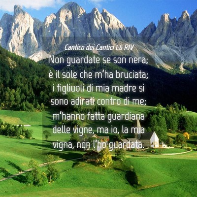 Picture 04 - Cantico dei Cantici 1:6 RIV - Non guardate se son nera; è il sole che m’ha - Bible Verse Picture