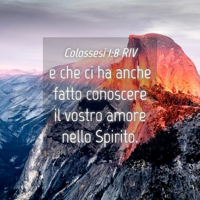 Picture 04 - Colossesi 1:8 RIV - e che ci ha anche fatto conoscere il vostro amore - Bible Verse Picture
