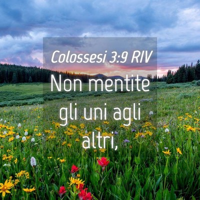 Picture 04 - Colossesi 3:9 RIV - Non mentite gli uni agli - Bible Verse Picture