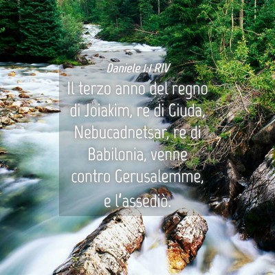 Picture 04 - Daniele 1:1 RIV - Il terzo anno del regno di Joiakim, re di Giuda, - Bible Verse Picture