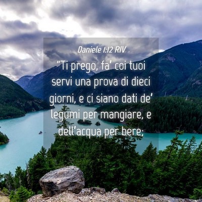 Picture 04 - Daniele 1:12 RIV - “Ti prego, fa’ coi tuoi servi una prova di - Bible Verse Picture