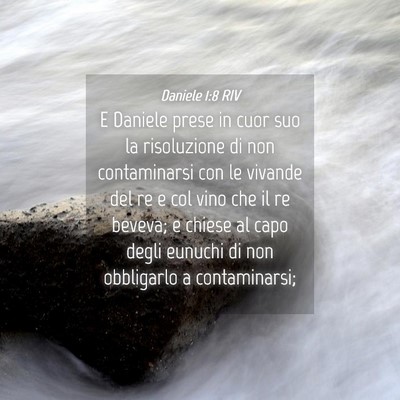 Picture 04 - Daniele 1:8 RIV - E Daniele prese in cuor suo la risoluzione di non - Bible Verse Picture