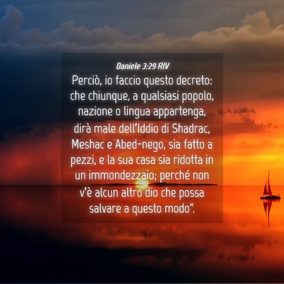 Picture 04 - Daniele 3:29 RIV - Perciò, io faccio questo decreto: che chiunque, - Bible Verse Picture