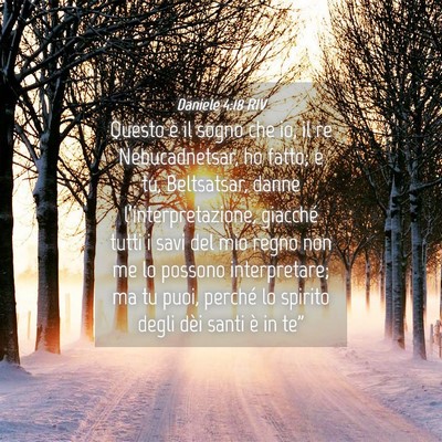 Picture 04 - Daniele 4:18 RIV - Questo è il sogno che io, il re Nebucadnetsar, - Bible Verse Picture