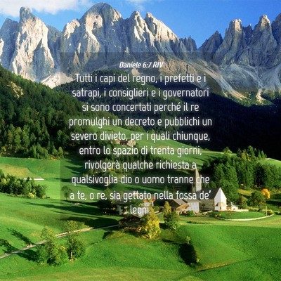 Picture 04 - Daniele 6:7 RIV - Tutti i capi del regno, i prefetti e i satrapi, i - Bible Verse Picture