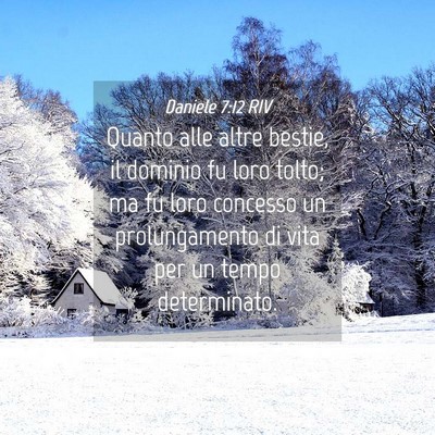 Picture 04 - Daniele 7:12 RIV - Quanto alle altre bestie, il dominio fu loro - Bible Verse Picture