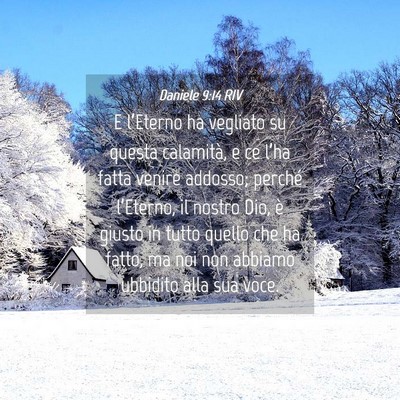 Picture 04 - Daniele 9:14 RIV - E l’Eterno ha vegliato su questa calamità, e - Bible Verse Picture