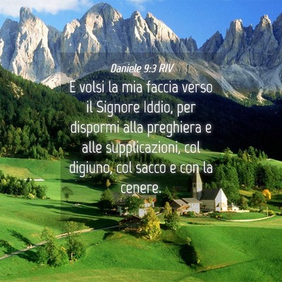 Picture 04 - Daniele 9:3 RIV - E volsi la mia faccia verso il Signore Iddio, per - Bible Verse Picture