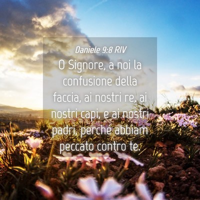 Picture 04 - Daniele 9:8 RIV - O Signore, a noi la confusione della faccia, ai - Bible Verse Picture