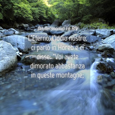 Picture 04 - Deuteronomio 1:6 RIV - L’Eterno, l’Iddio nostro, ci parlò in Horeb - Bible Verse Picture