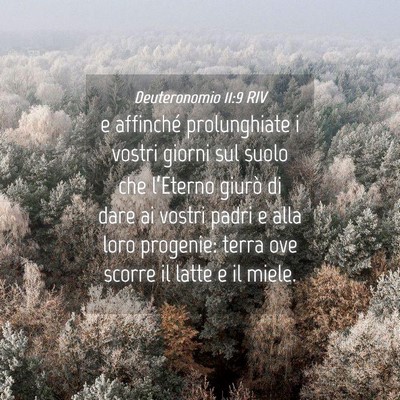 Picture 04 - Deuteronomio 11:9 RIV - e affinché prolunghiate i vostri giorni sul - Bible Verse Picture