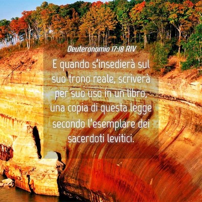 Picture 04 - Deuteronomio 17:18 RIV - E quando s’insedierà sul suo trono reale, - Bible Verse Picture