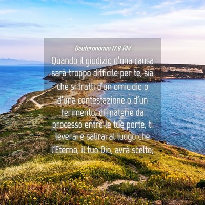 Picture 04 - Deuteronomio 17:8 RIV - Quando il giudizio d’una causa sarà troppo - Bible Verse Picture