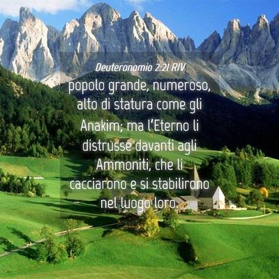 Picture 04 - Deuteronomio 2:21 RIV - popolo grande, numeroso, alto di statura come gli - Bible Verse Picture