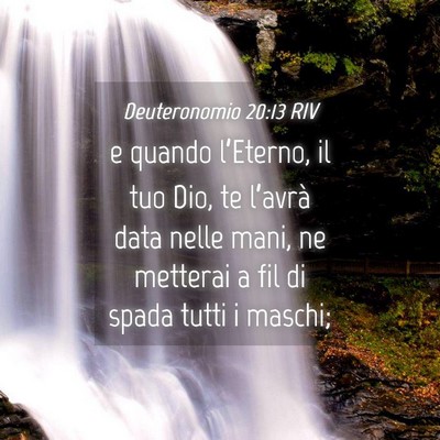 Picture 04 - Deuteronomio 20:13 RIV - e quando l’Eterno, il tuo Dio, te l’avrà - Bible Verse Picture