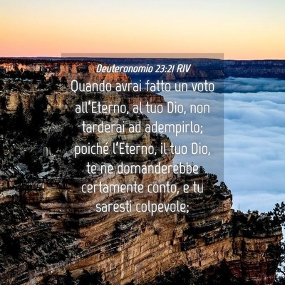 Picture 04 - Deuteronomio 23:21 RIV - Quando avrai fatto un voto all’Eterno, al tuo - Bible Verse Picture