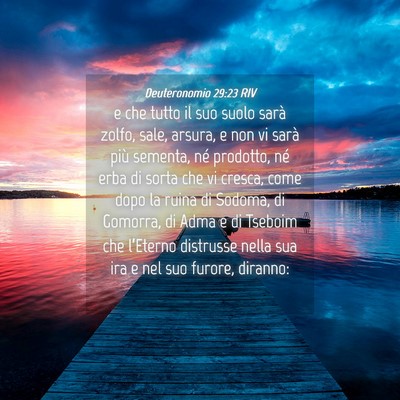 Picture 04 - Deuteronomio 29:23 RIV - e che tutto il suo suolo sarà zolfo, sale, - Bible Verse Picture