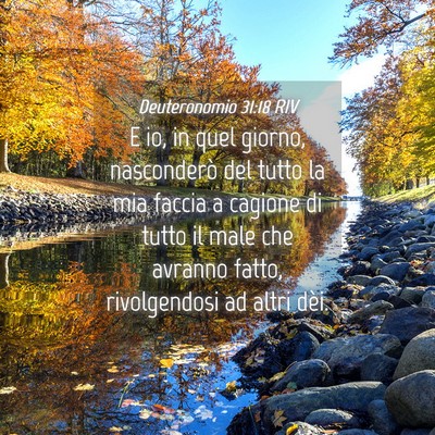 Picture 04 - Deuteronomio 31:18 RIV - E io, in quel giorno, nasconderò del tutto la - Bible Verse Picture