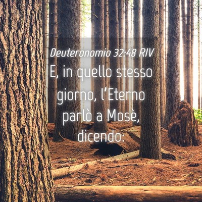 Picture 04 - Deuteronomio 32:48 RIV - E, in quello stesso giorno, l’Eterno parlò a - Bible Verse Picture