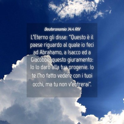 Picture 04 - Deuteronomio 34:4 RIV - L’Eterno gli disse: “Questo è il paese - Bible Verse Picture