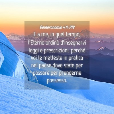 Picture 04 - Deuteronomio 4:14 RIV - E a me, in quel tempo, l’Eterno ordinò - Bible Verse Picture