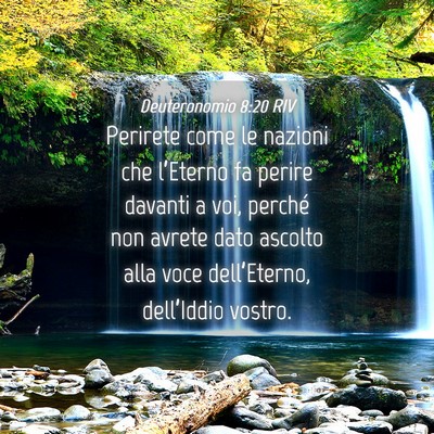Picture 04 - Deuteronomio 8:20 RIV - Perirete come le nazioni che l’Eterno fa perire - Bible Verse Picture