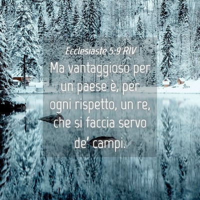 Picture 04 - Ecclesiaste 5:9 RIV - Ma vantaggioso per un paese è, per ogni - Bible Verse Picture