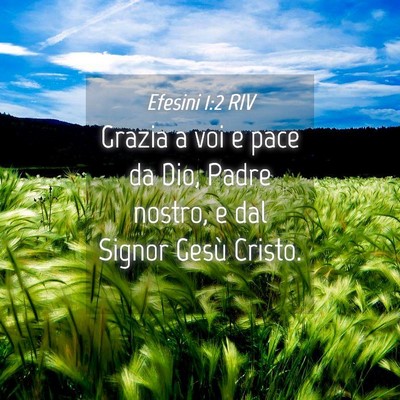 Picture 04 - Efesini 1:2 RIV - Grazia a voi e pace da Dio, Padre nostro, e dal - Bible Verse Picture