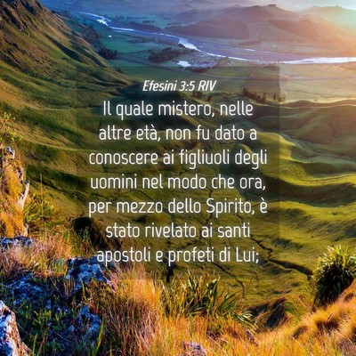 Picture 04 - Efesini 3:5 RIV - Il quale mistero, nelle altre età, non fu dato a - Bible Verse Picture
