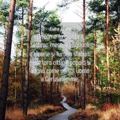 Picture 04 - Esdra 3:1 RIV - Or come fu giunto il settimo mese, e i figliuoli - Bible Verse Picture