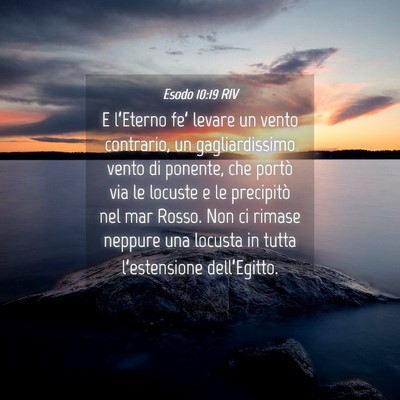 Picture 04 - Esodo 10:19 RIV - E l’Eterno fe’ levare un vento contrario, un - Bible Verse Picture