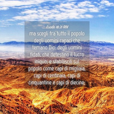 Picture 04 - Esodo 18:21 RIV - ma scegli fra tutto il popolo degli uomini capaci - Bible Verse Picture
