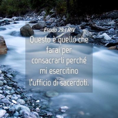 Picture 04 - Esodo 29:1 RIV - Questo è quello che farai per consacrarli - Bible Verse Picture