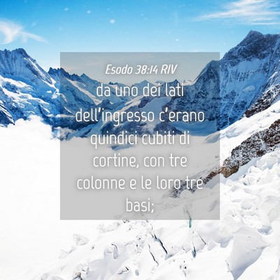 Picture 04 - Esodo 38:14 RIV - da uno dei lati dell’ingresso c’erano - Bible Verse Picture