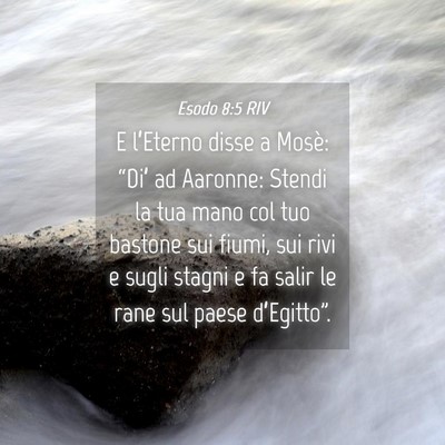 Picture 04 - Esodo 8:5 RIV - E l’Eterno disse a Mosè: “Di’ ad Aaronne: - Bible Verse Picture
