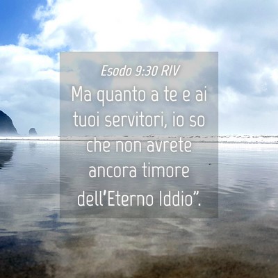 Picture 04 - Esodo 9:30 RIV - Ma quanto a te e ai tuoi servitori, io so che non - Bible Verse Picture