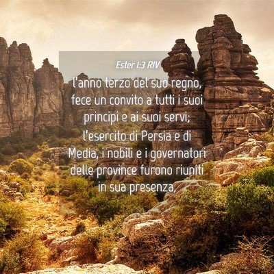 Picture 04 - Ester 1:3 RIV - l’anno terzo del suo regno, fece un convito a - Bible Verse Picture