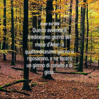 Picture 04 - Ester 9:17 RIV - Questo avvenne il tredicesimo giorno del mese - Bible Verse Picture