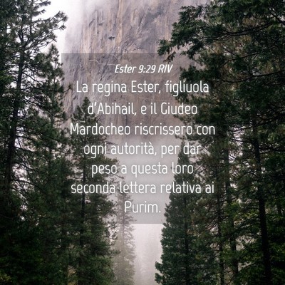 Picture 04 - Ester 9:29 RIV - La regina Ester, figliuola d’Abihail, e il - Bible Verse Picture