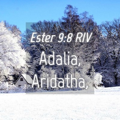 Picture 04 - Ester 9:8 RIV - Adalia, - Bible Verse Picture