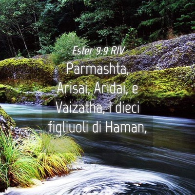 Picture 04 - Ester 9:9 RIV - Parmashta, Arisai, Aridai, e Vaizatha, i dieci - Bible Verse Picture