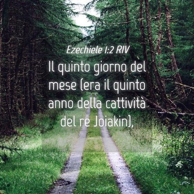 Picture 04 - Ezechiele 1:2 RIV - Il quinto giorno del mese (era il quinto anno - Bible Verse Picture