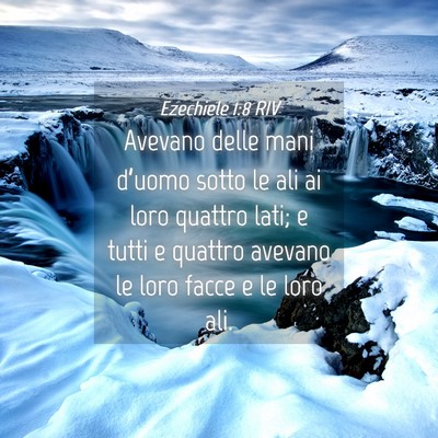 Picture 04 - Ezechiele 1:8 RIV - Avevano delle mani d’uomo sotto le ali ai loro - Bible Verse Picture